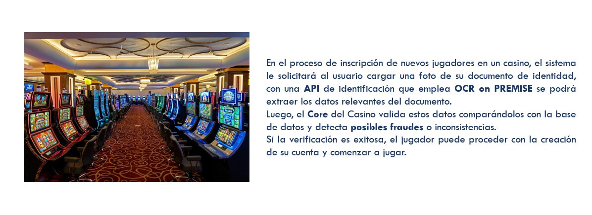 API de identificación y lectur ocr de documento de identidad con core de Casino API de identificación y lectur ocr de documento de identidad con core de Casino