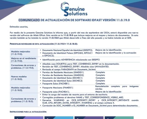 Comunicado #1, nuevas versiones de IDFast y IDFraud