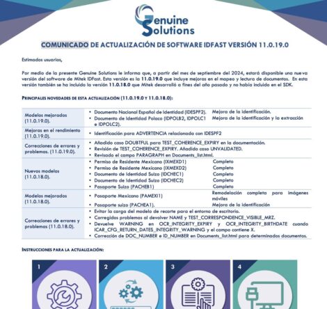 Comunicado #1, nuevas versiones de IDFast y IDFraud